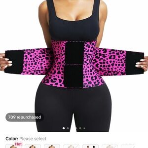 Pink Leopard Print Waist Trainer
